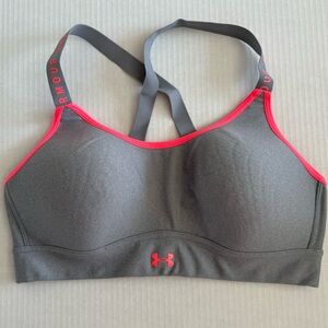 Under Armour | Sports Bra | Grey & Pink | Size: M